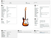 Fender Standard STRAT LRL WPG 3TS Fender Standard STRAT LRL WPG 3TS